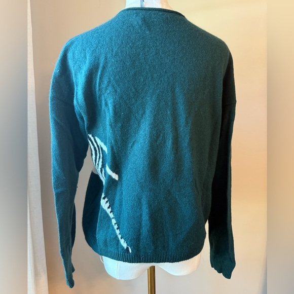 Maeve Cashmere Zebra Sweater - Picture 3 of 5